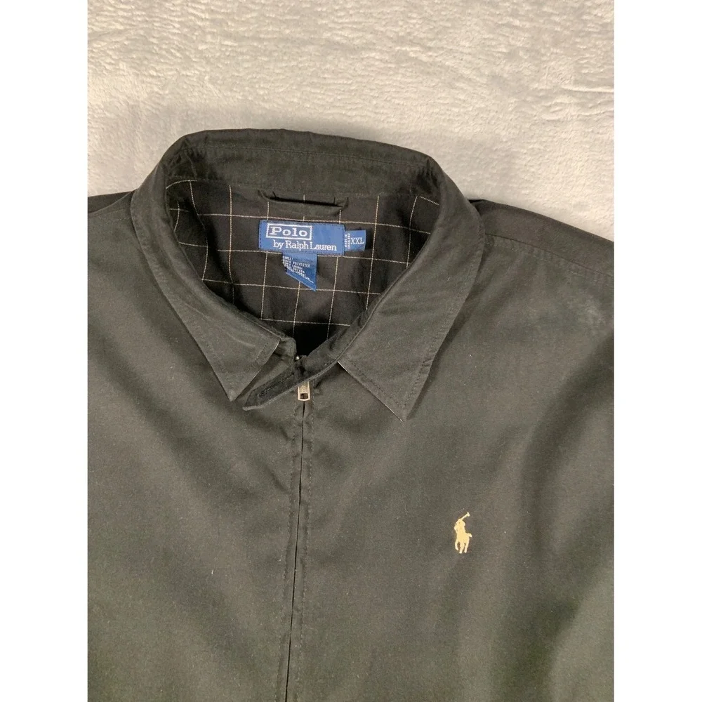 Polo Ralph Lauren Bi-Swing Men's Jacket XXL Black Zip Men Harrington